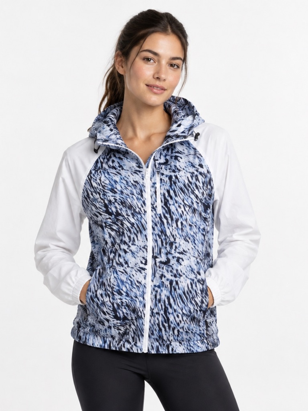 Lija Game Day Jacket in Swirl Print Size M NWT